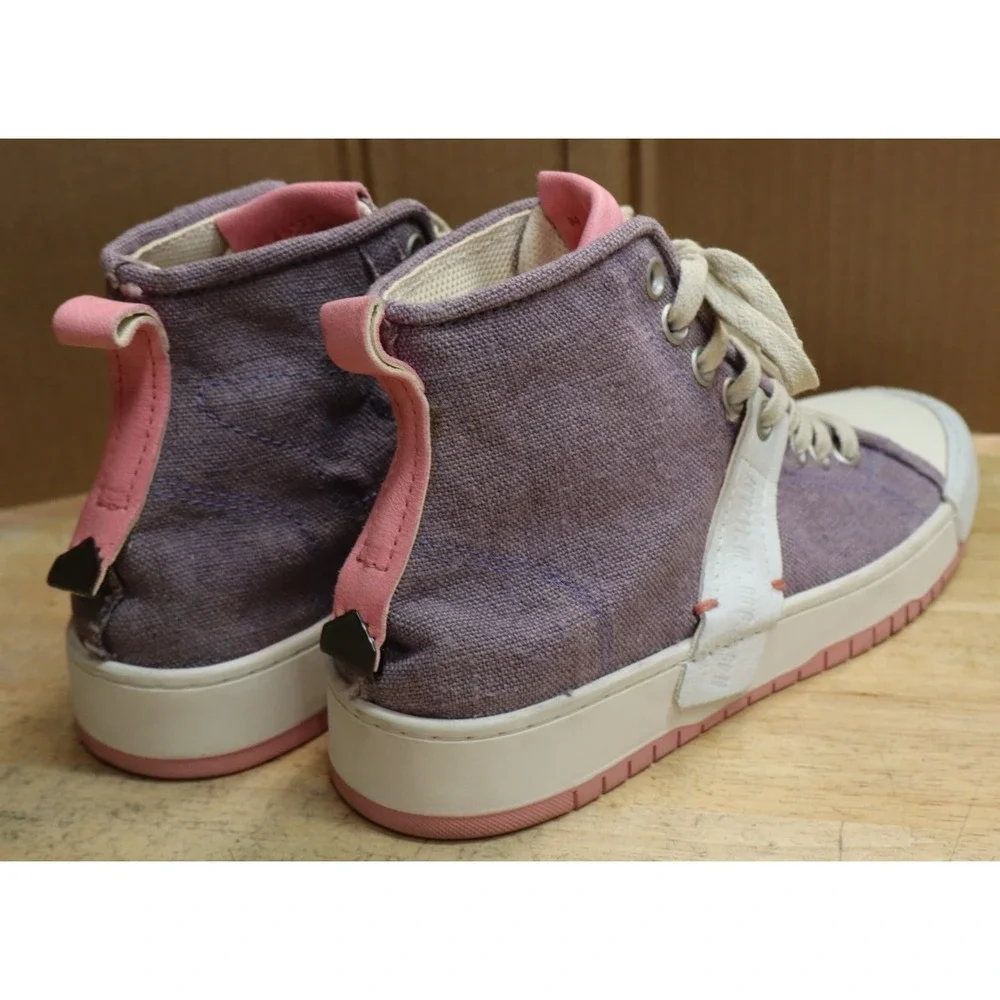 A.S.98 Leather Sneakers Shoes Purple Pink White Womens Size 42 Made in Bosnia